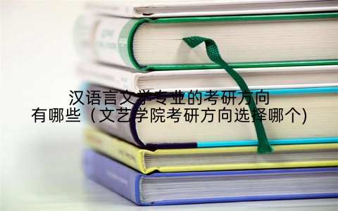 汉语言文学专业的考研方向有哪些（文艺学院考研方向选择哪个)